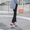 712 boot cut nine points pants high waist elastic pants