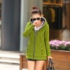 6932 thick wool lining hooded jacket