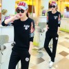 248 casual long sleeves round neck slim printing tracksuit