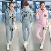 3517 woolen thick women leisure sports suit three pieces