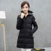 6656 winter slim look hooded down jacket