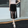 jA389 high waist lace fishtail skirt