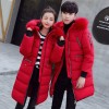 8972 winter big fur collar lovers down long coat