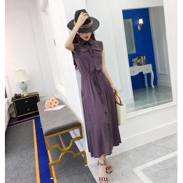 8025 Korean casual loose long dress