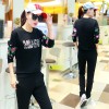 244 fashion printing letters long sleeve tracksuit