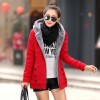 6932 thick wool lining hooded jacket