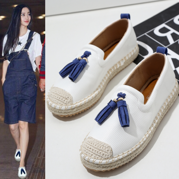 A2866-2 flat-bottomed tassel fisherman shoes