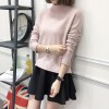 6102 high collar slim pullover sweater