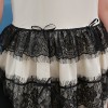 2199 lace decoration bowtie sleeveless dress