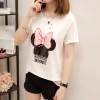 1688 cartoon sequins large size short sleeve t-shirt