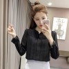 1722 Korean version long sleeve lace sweet shirt