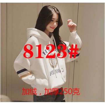 8123 loose Harajuku hooded sweatshirt
