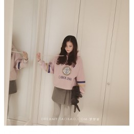 8123 loose Harajuku hooded sweatshirt