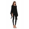 9806A unique flowers loose tassel woolen sweater