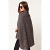 9860 short irregular thick woolen cloak coat