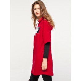 2018 spring and summer knit pocket hooded dress