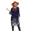 9817A fashion national style autumn vintage dress