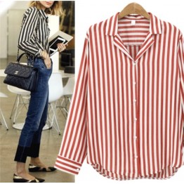 7093 Euramerican stripes long sleeve shirt