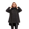 9825 long zipper decoration woolen coat