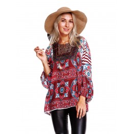 9837 autumn new loose holiday wind shirt