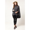 9860 short irregular thick woolen cloak coat