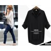 9816 Chiffon bat sleeve shirt