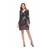 1008 Printing Long Sleeve Dress