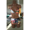 G0019 bikini Chinese style printed swimsuit