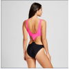 G0007 solid color buckle swimsuit