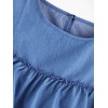 9916 Off shoulder Denim Dress