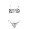 G0017 bikini strap printed swimsuit