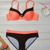 8983 split crystal stitching bikini swimsuit 