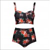 G0005 Split Bikini Print Triangle Swimsuit