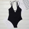 8982 solid color corduroy bikini swimsuit