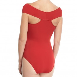 8991 cross chest one-piece swimsuit 