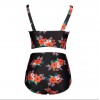 G0005 Split Bikini Print Triangle Swimsuit